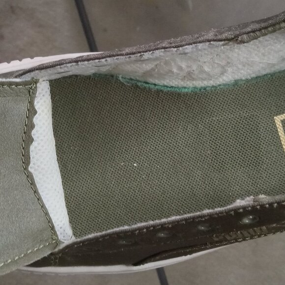 Puma Army Green Satin Sneakers - Picture 4 of 9